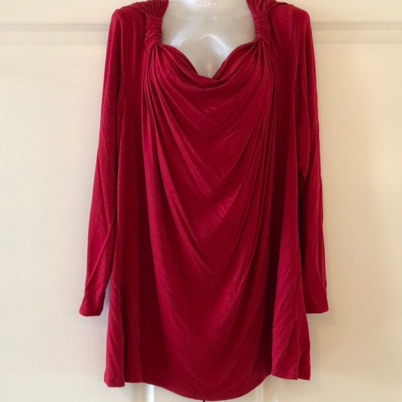 Avenue Tops - Dare to Go Red Tunic